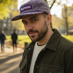 Must-Have! Supreme Purple Houndstooth Strapback (